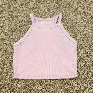 American Eagle Outfitters Light Pink Waffle Knit Top